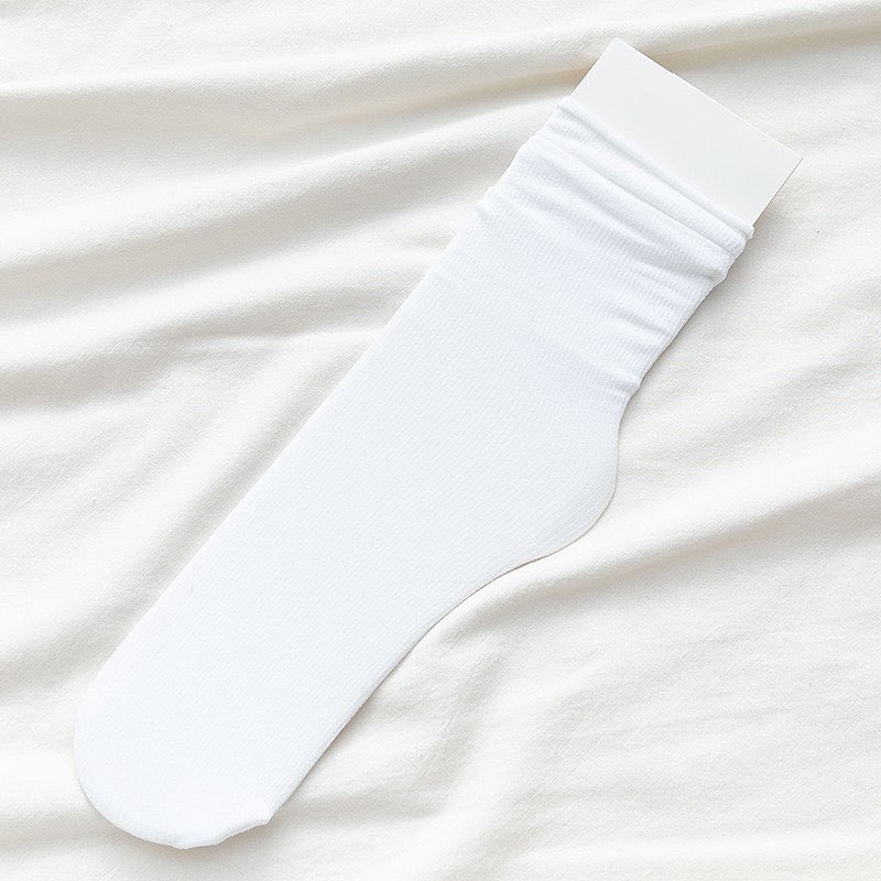 Tất gân Korea cổ cao cotton