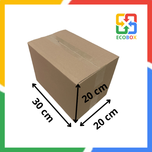 30x20x20 - Combo 50 thùng hộp carton đóng hàng - ECOBOX