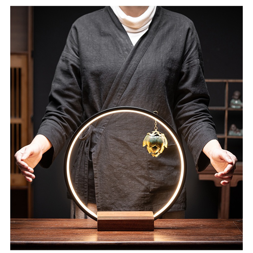 Thác Khói Nước Phong Thủy Trầm Hương Decor Đèn Led HÀNG LOẠI 1 Nhiều mẫu Tượng chú tiểu, Phật, Bồ Tát GỐM SỨ CAO CẤP