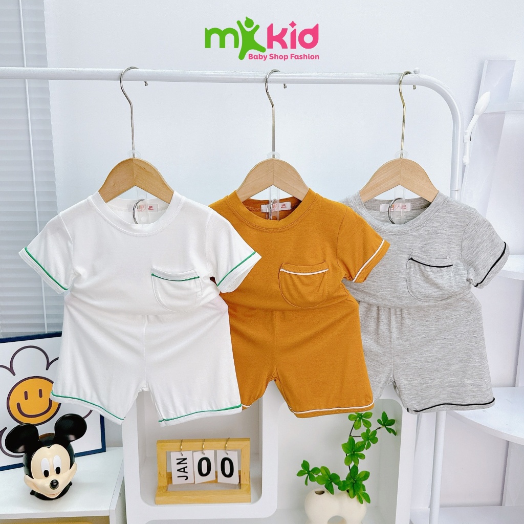 Bộ Cộc Tay Cho Bé Trai 7-26Kg 💖 Chất Cotton Thun Lạnh siêu mềm mịn thoáng mát Cho bé