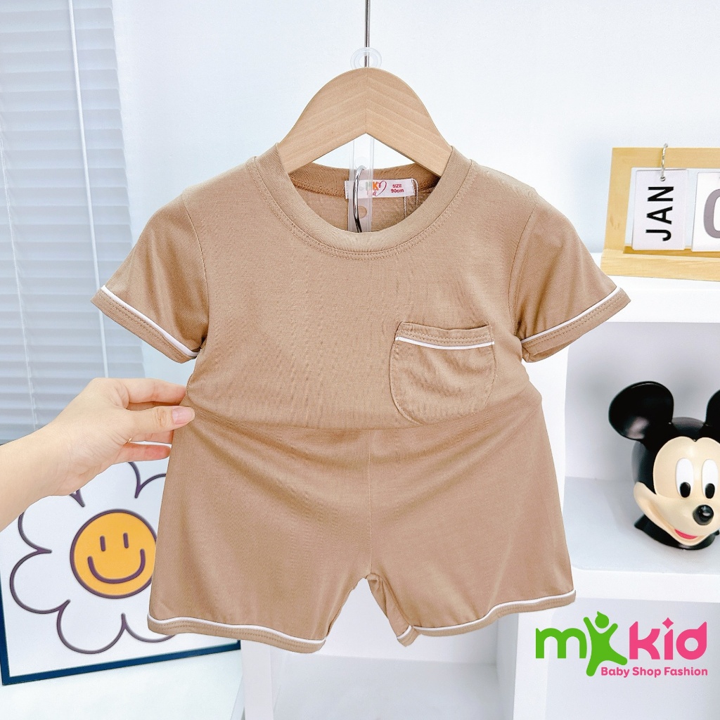 Bộ Cộc Tay Cho Bé Trai 7-26Kg 💖 Chất Cotton Thun Lạnh siêu mềm mịn thoáng mát Cho bé