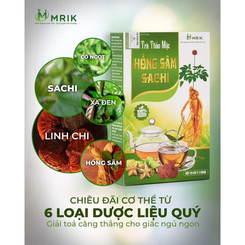 TRÀ THẢO MỘC HỒNG SÂM SACHI