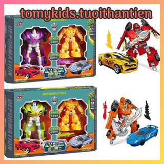 Đồ chơi robot biến hình đua xe tốc độ, chiến binh người máy, lắp ráp xếp hình Robot bumblebee