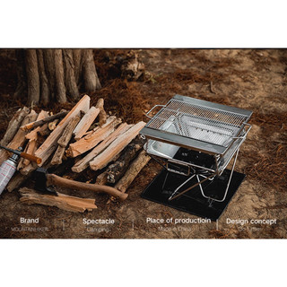Bếp nướng gấp gọn chính hãng Mountainhiker, bếp nướng dã ngoại, bếp nướng camping xếp gọn, bếp đốt lửa cắm trại