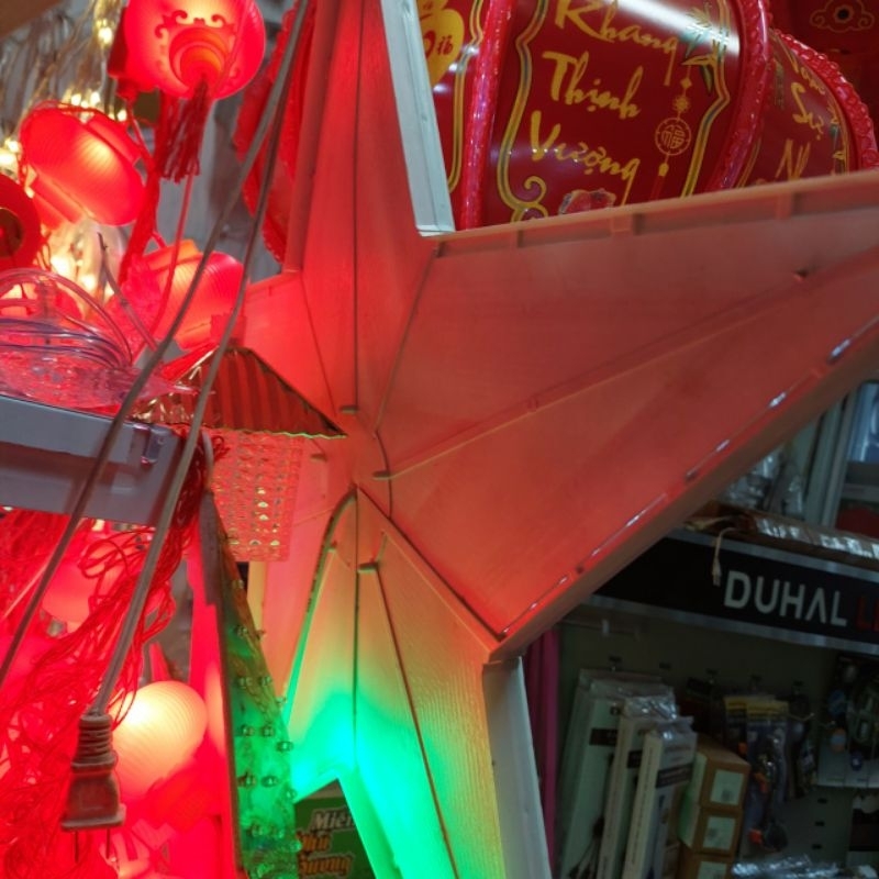 Đèn ngôi sao đỉnh trang trí noel kích thước 70cm