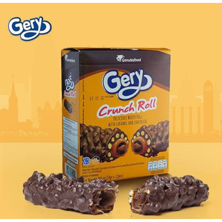 Bánh Gery Crunch Roll Cuộn Phủ Socola (Hộp 12 cây)