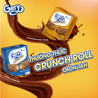 Bánh Gery Crunch Roll Cuộn Phủ Socola (Hộp 12 cây)