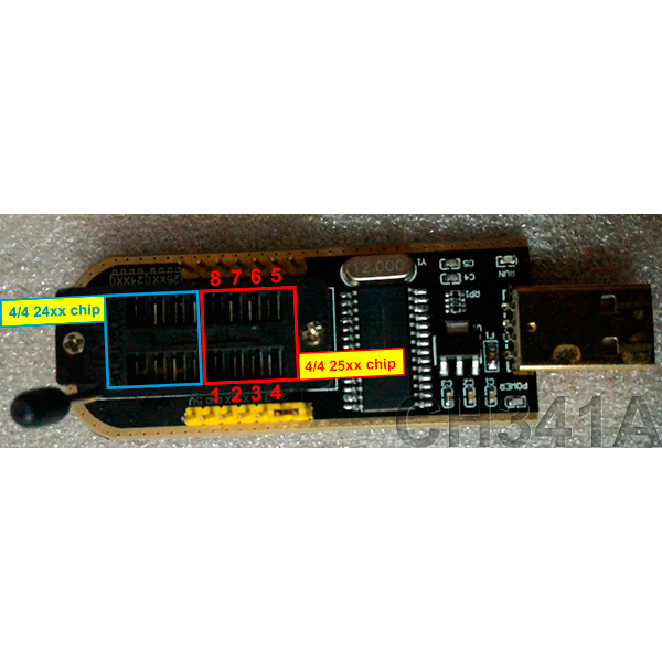 Mạch nạp đế nạp ROM/BIOS CH341A nạp cho 24xx 25xx, EEPROM 93CXX / 25CXX / 24CXX