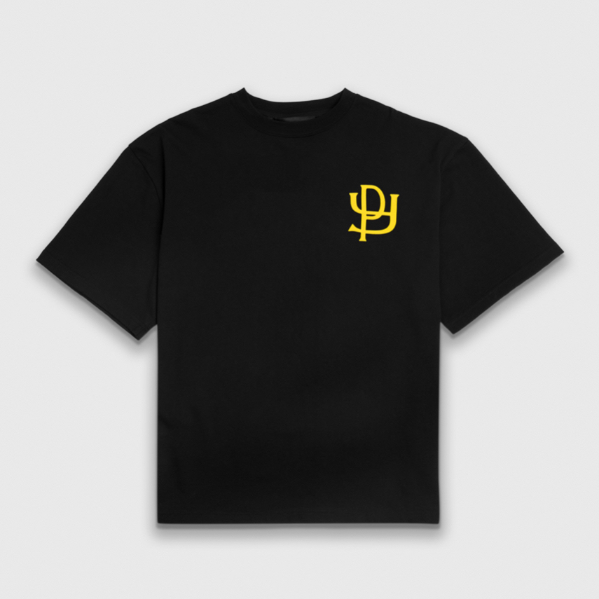 ICY WAVE YP LOGO BLACK T-SHIRT