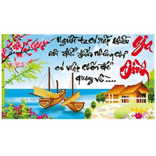 Tranh đính đá Gia Đình