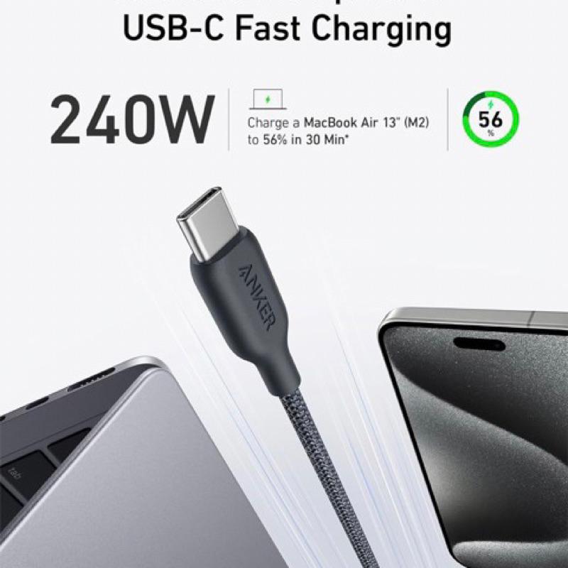 Cáp Anker 544 240W A80F6 C to C chính hãng