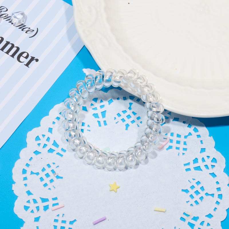 Dây buộc tóc lò xo mini cute màu pastel dễ thương