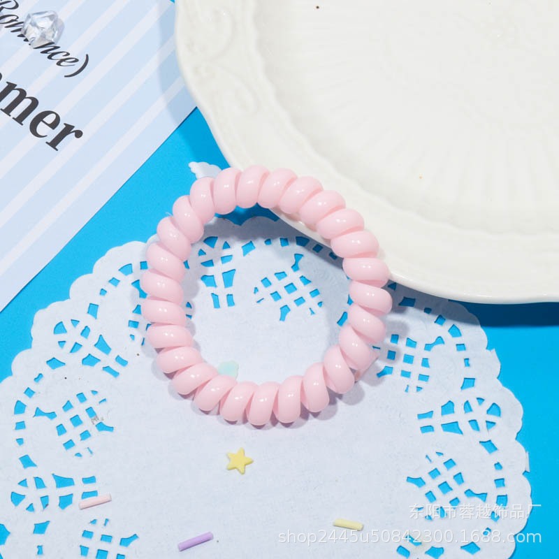 Dây buộc tóc lò xo mini cute màu pastel dễ thương