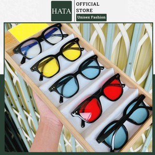 Mắt Kính Mát Nam Nữ Form Vuông Basic Hot trend Nhiều Màu