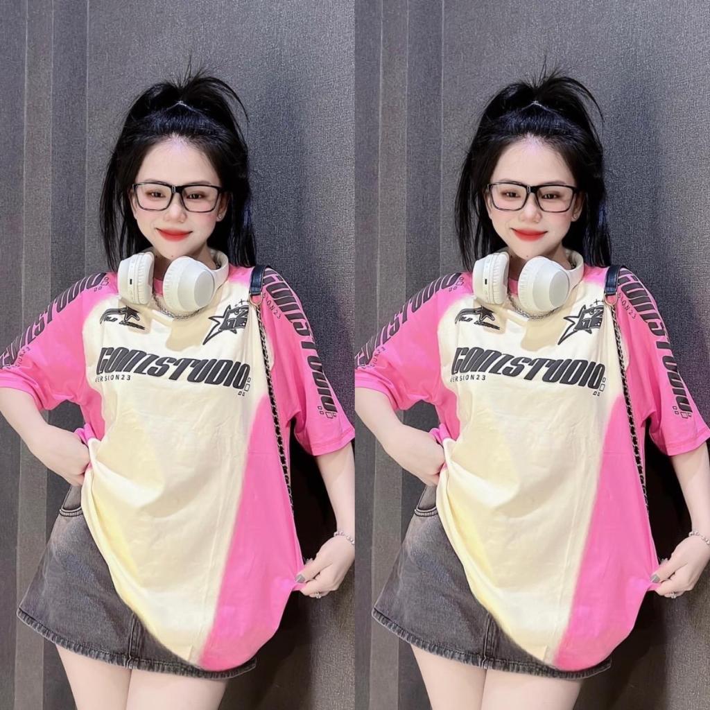 Áo thun cotton 3158 - GZ phối sườn , in Chữ Trên Vai  , Form 40-70kg