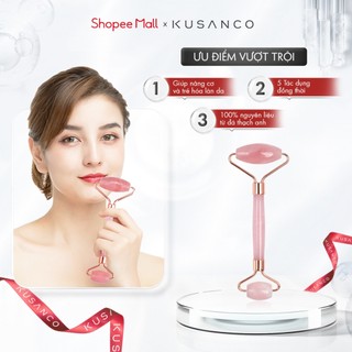  Thanh Lăn Massage Mặt KUSANCO Jade Roller Giúp Da Săn Chắc Nâng Cơ Thon Gọn Mặt 