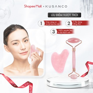 Bộ Thanh Lăn & Guasha Massage Mặt KUSANCO Giúp Da Săn Chắc, Nâng Cơ Thon Gọn