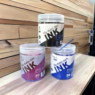  Combo sỉ 10 lốc mực tẩy được mực bút máy xóa được 10 lốc = 300 ống  