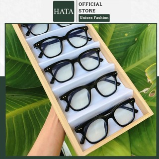 Mắt Kính Form Vuông Unisex Nam Nữ Thời Trang Phong Cách