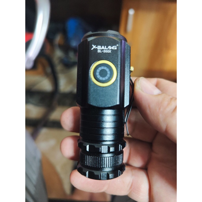 Đèn pin cầm tay mini siêu nhỏ siêu sáng tỏa X-BALOG 350X vỏ nhôm chống nước IPX7 độ sáng tối đa 2000 lumen Đèn cầm tay
