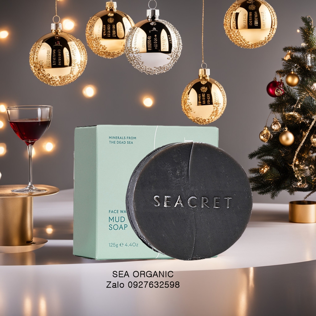 Xà phòng bùn khoáng Mud soap và muối Biển Chết SEACRET (mẫu 2023)