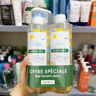 Sữa tắm gội klorane bebe hương hoa cúc pháp cho bé 500ml