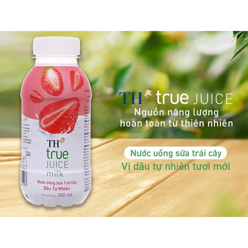 Lốc nước sữa trái cây TH True Joice milk 6 chai 300ml