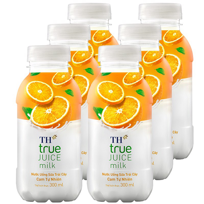 Lốc nước sữa trái cây TH True Joice milk 6 chai 300ml