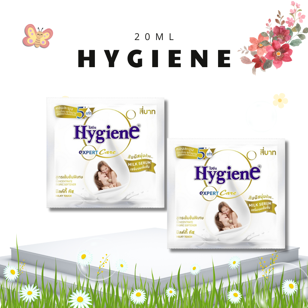 Nước Xả Vải Hygiene Dây 12 Gói 20ml - Đậm Đặc,Thơm Lâu Mềm Vải