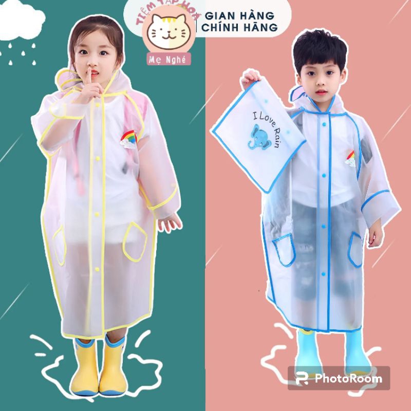 Áo Mưa Vui Vẻ  - Áo mưa trẻ em cao cấp, chất liệu EVA cho bé