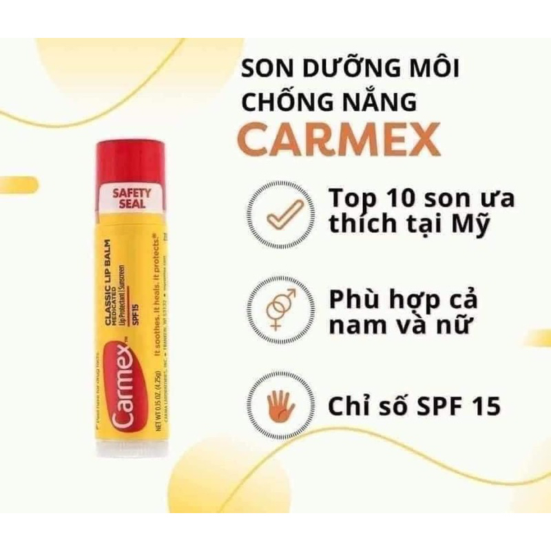 Son dưỡng môi chống nắng Camex USA Mỹ, ko mùi