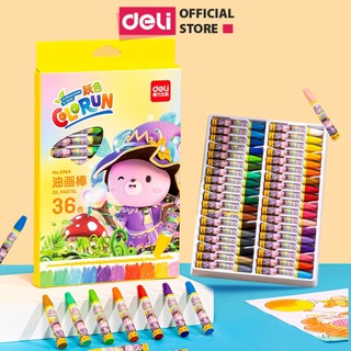 Bút sáp dầu deli - 12 /18 /24 /36 màu - 1 hộp - 6961/ 6962/ 6963 /6964