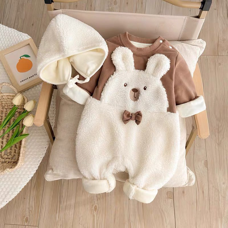LÔNG NƠ body gấu tăng mũ cho bé mã 6379