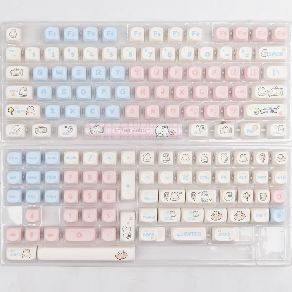 Nút bàn phím cơ Toffy Rabbit PBT keycap - MOA profile - 139 nút