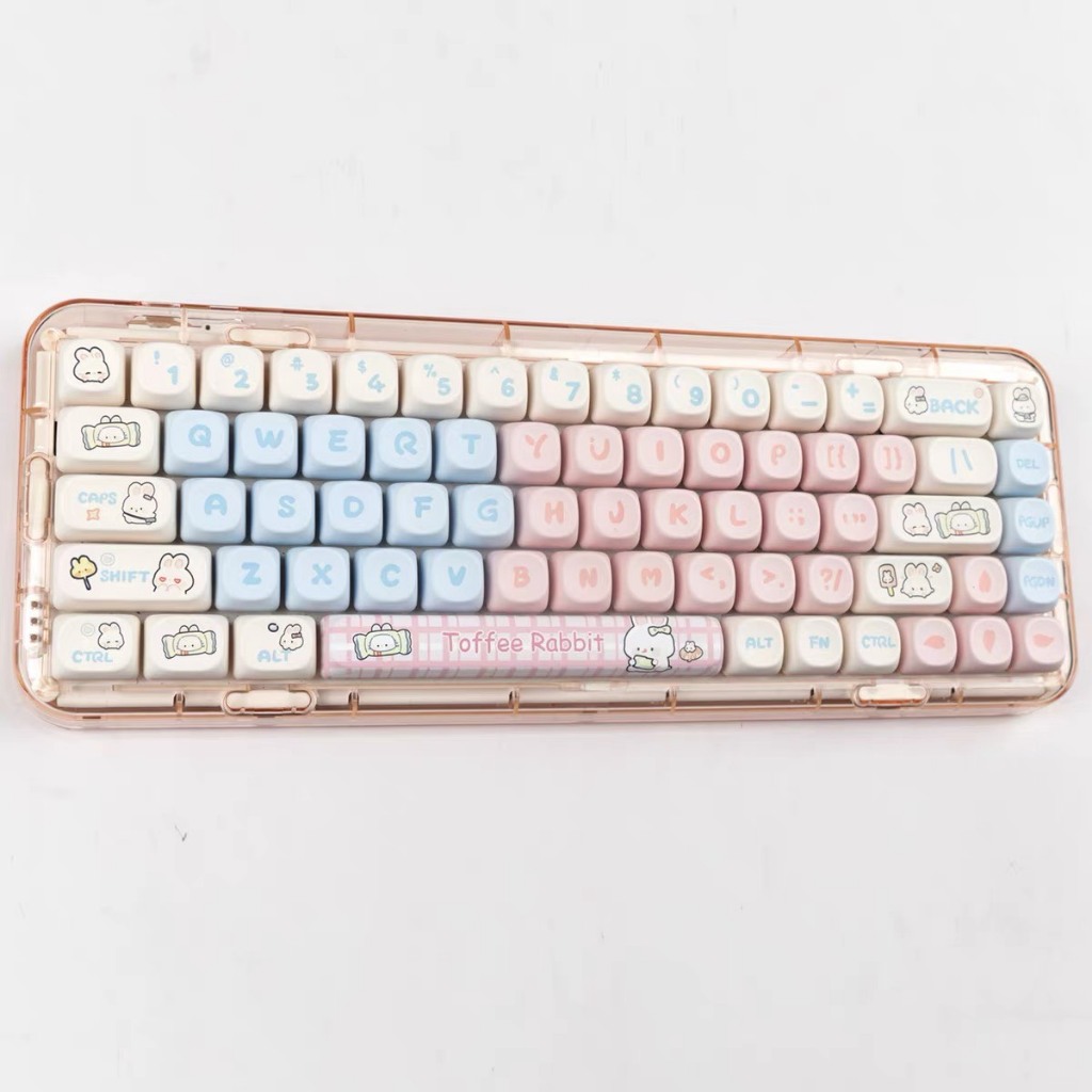 Nút bàn phím cơ Toffy Rabbit PBT keycap - MOA profile - 139 nút
