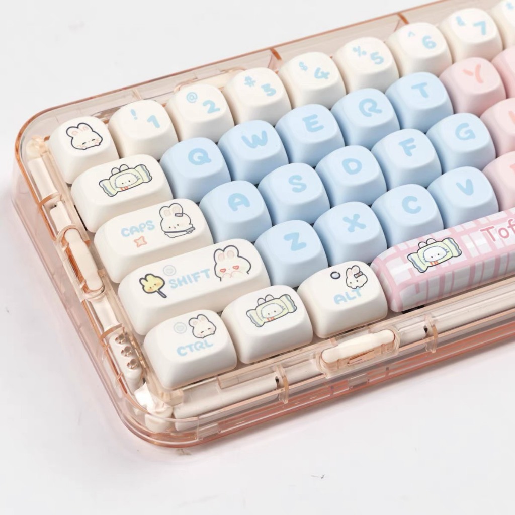 Nút bàn phím cơ Toffy Rabbit PBT keycap - MOA profile - 139 nút