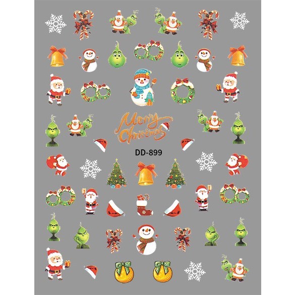 Sticker Dán Móng Noel mới