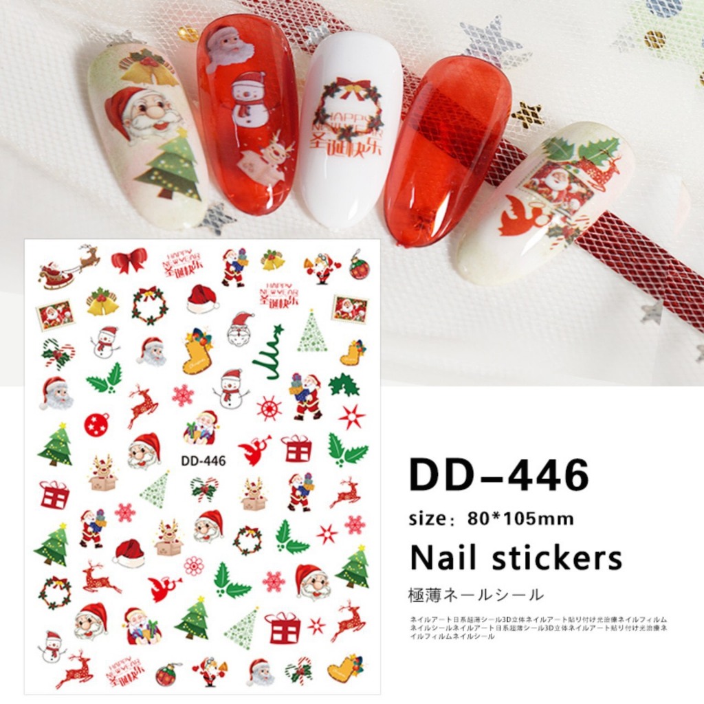 Sticker Dán Móng Noel mới