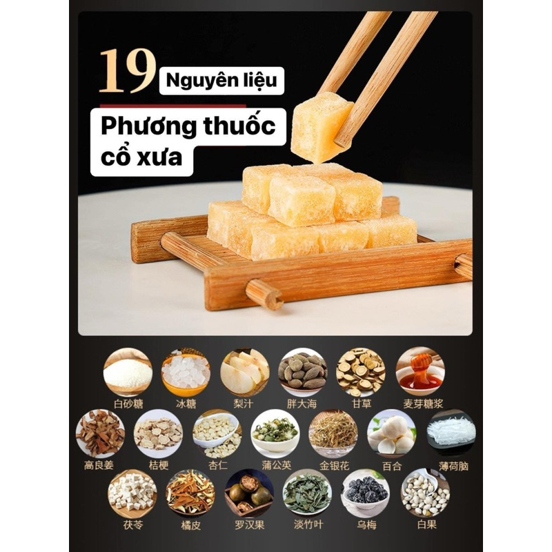 Set 2 hủ kẹo lê Tây Tạng ngừa ho sạch họng