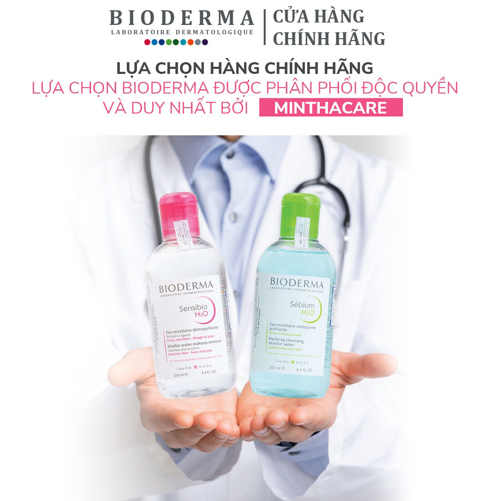 Nước tẩy trang bioderma dành cho da dầu và da nhạy cảm dung tích 500ml