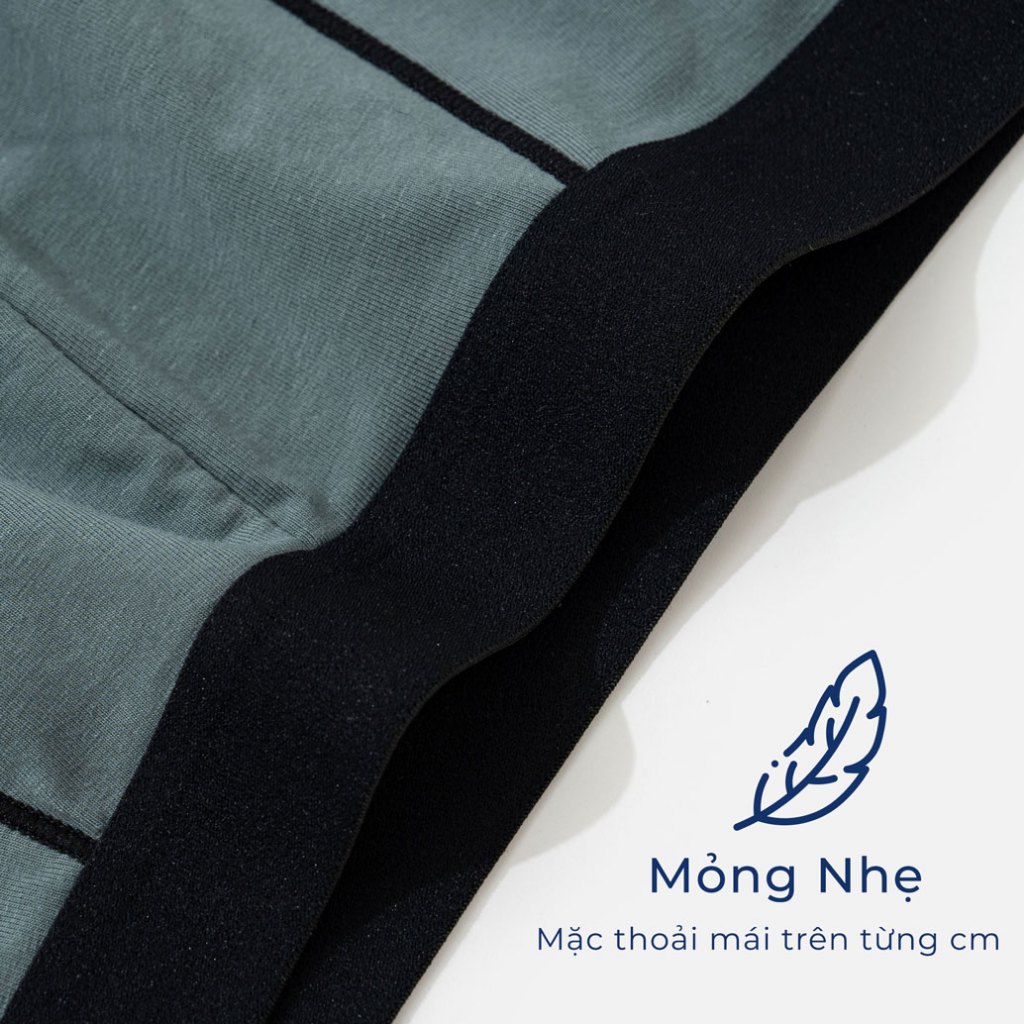 Combo 5 Quần Sịp Đùi Boxer Nam Ramsey Daily Raise Cotton Co Giãn 4 Chiều RC 602