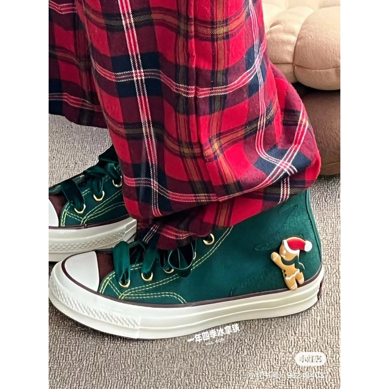 ⚡️BEST QUALITY⚡️Giày thể thao conver giáng sinh full box kèm thú bông
