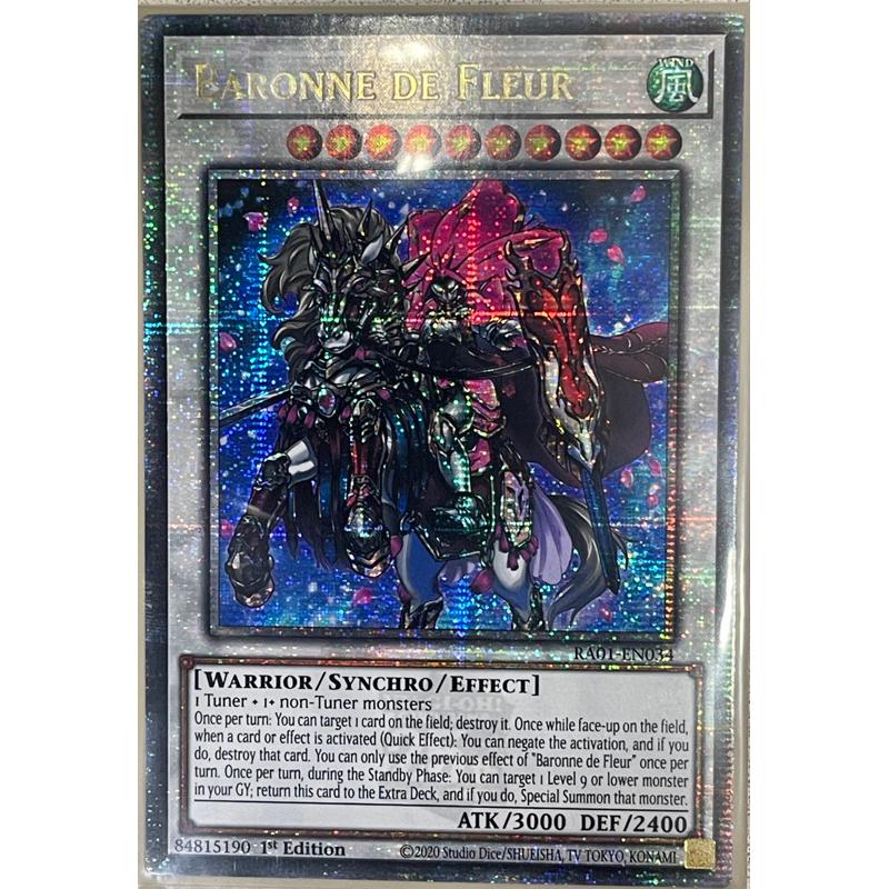 Baronne de Fleur - RA01-EN034 - Quarter Century Secret Rare