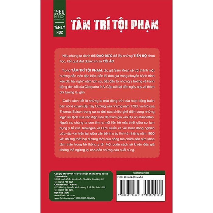 Sách - Tâm Trí Tội Phạm