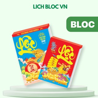 Lịch Bloc Xé 2024 In 4 Màu Tết Giáp Thìn Nhiều Kích Cỡ
