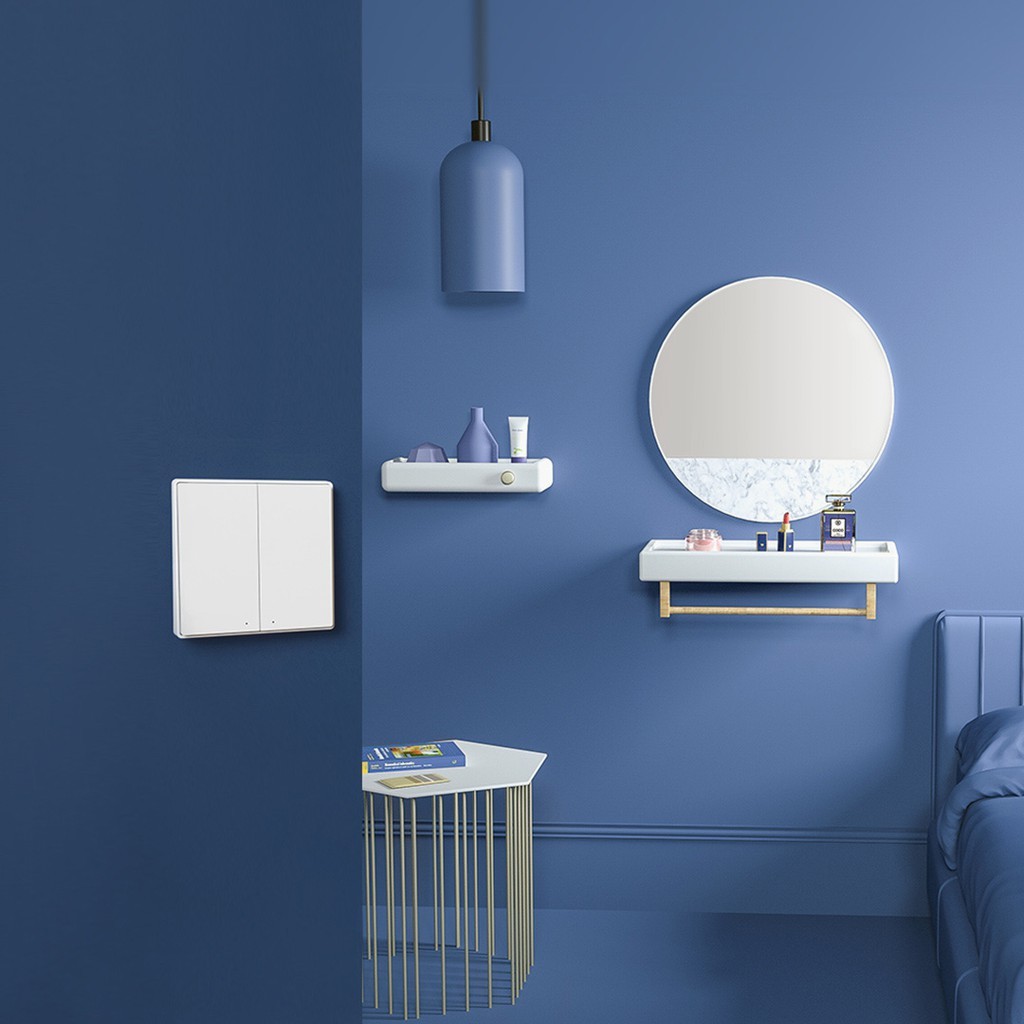 Công tắc thông minh Zigbee Aqara D1 bản quốc tế, tương thích HomeKit, có đèn báo, 1-2-3 nút vuông
