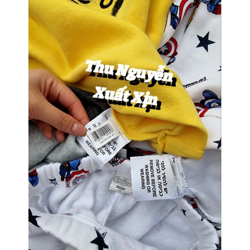 Bộ nỉ Delta nhiều hình bé trai