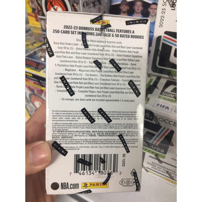 Hộp Thẻ Panini NBA Donruss 2022/23 Blaster Box