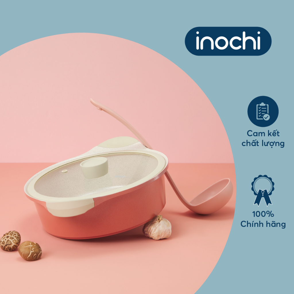 Nồi vân đá Inochi - Omi Simple size 20cm, 24cm, 28cm