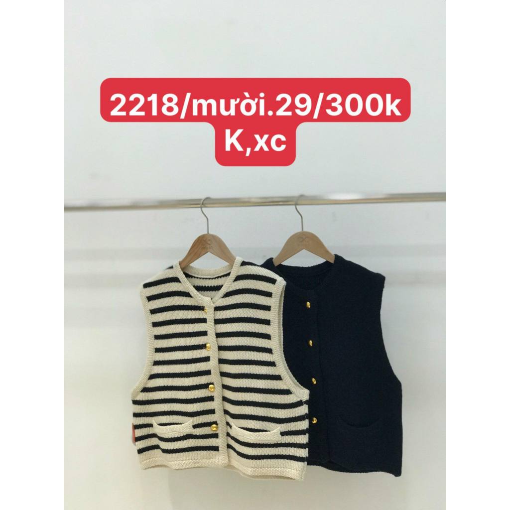 Áo Len Khoác XONXEN SHOP HUẾ Gile 4nút Hai Túi Ngang 2218